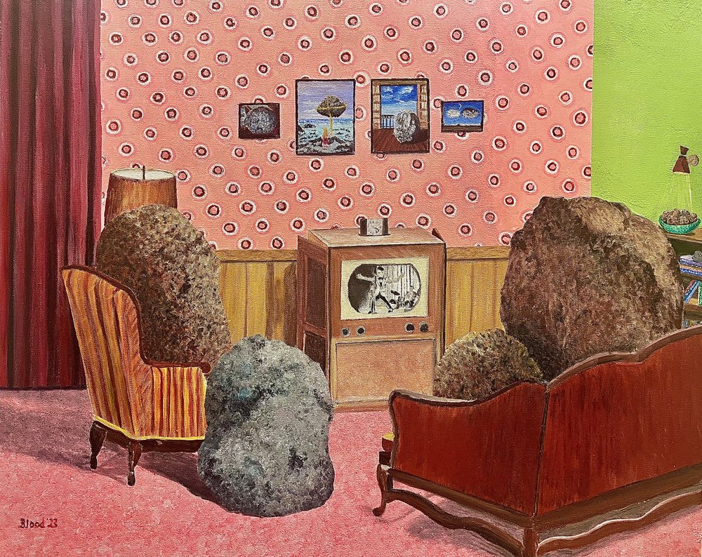 Las rocas viendo la televisión de Tom Blood