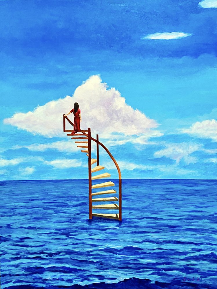 Escalera hacia la nube de Tom Blood