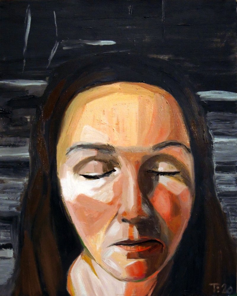 Retrato de una mujer contemplativa de Tore Bahnson