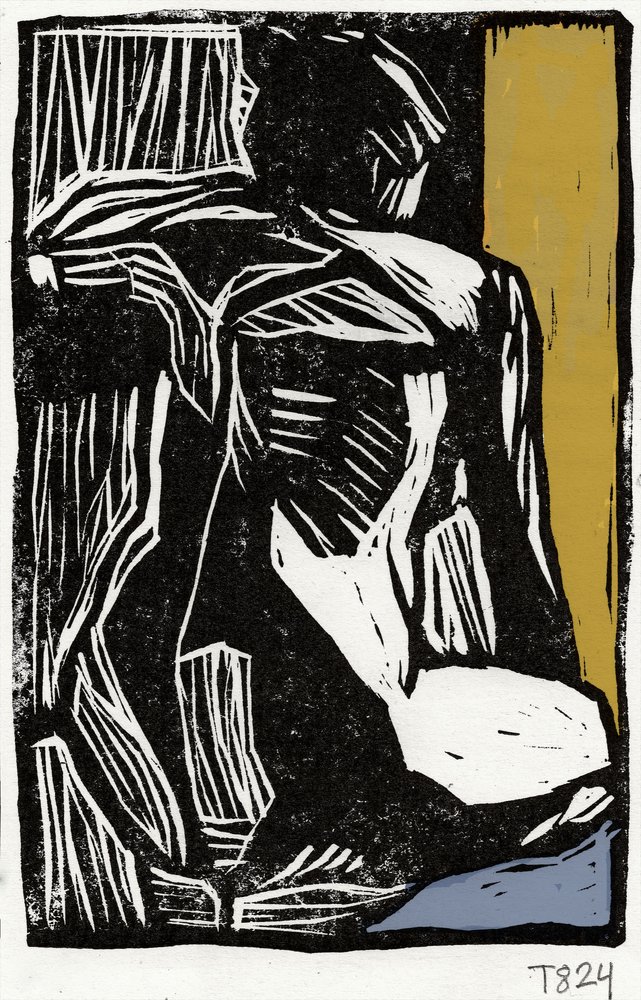 Figura abstracta expresiva de Tore Bahnson