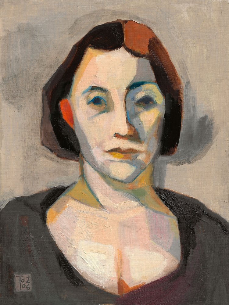 Retrato expresivo de una mujer de Tore Bahnson