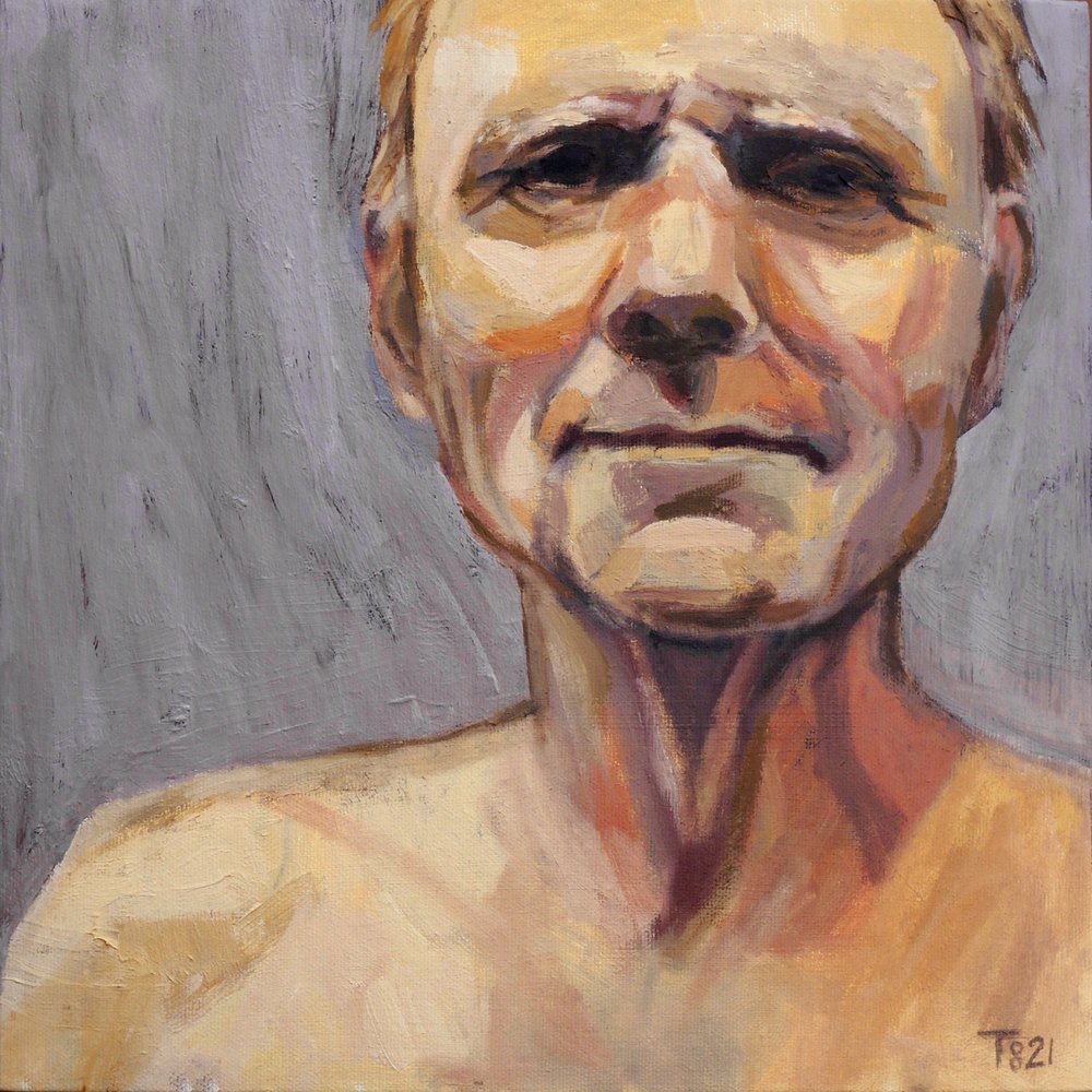 Retrato de un hombre pensativo de Tore Bahnson