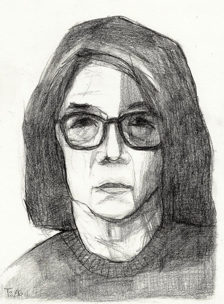 Retrato de una mujer pensativa de Tore Bahnson