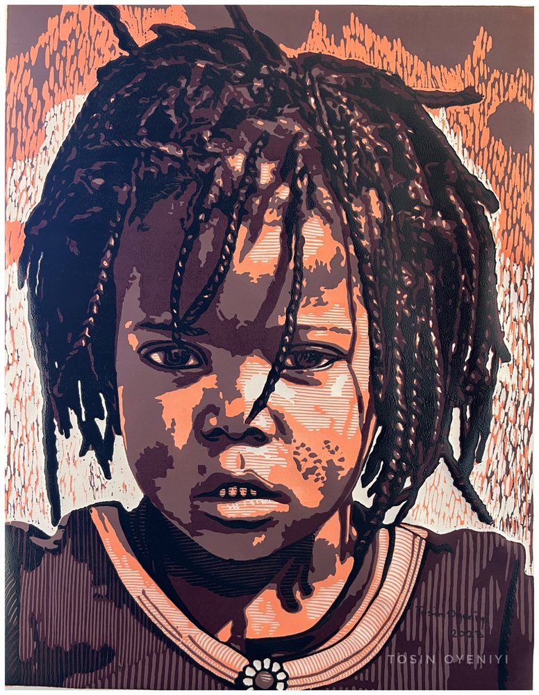 Retrato de un niño africano de Tosin Oyeniyi