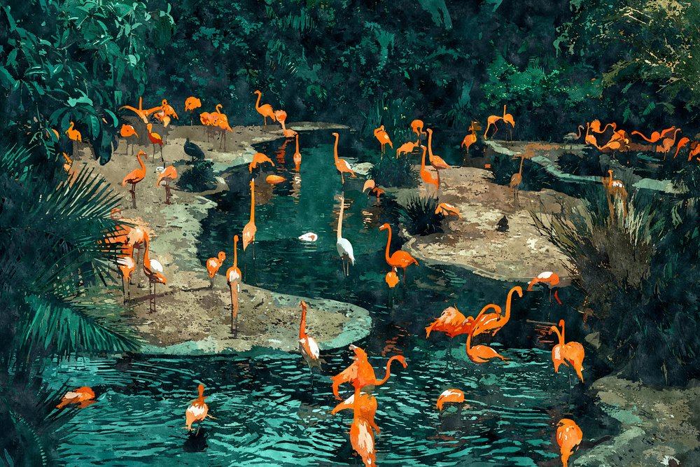 Flamencos en los trópicos de Uma Gokhale