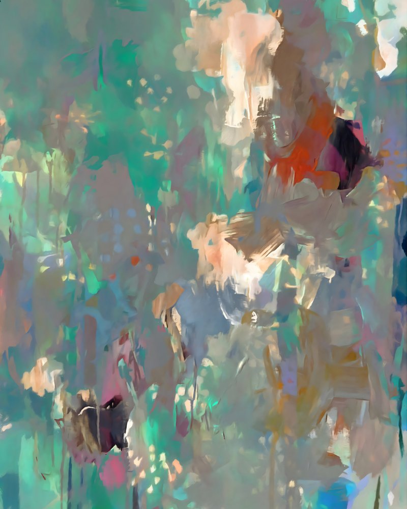 Abstracto floral fluido de Uma Gokhale