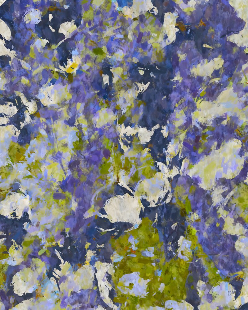 Una vibrante impresión floral de Uma Gokhale