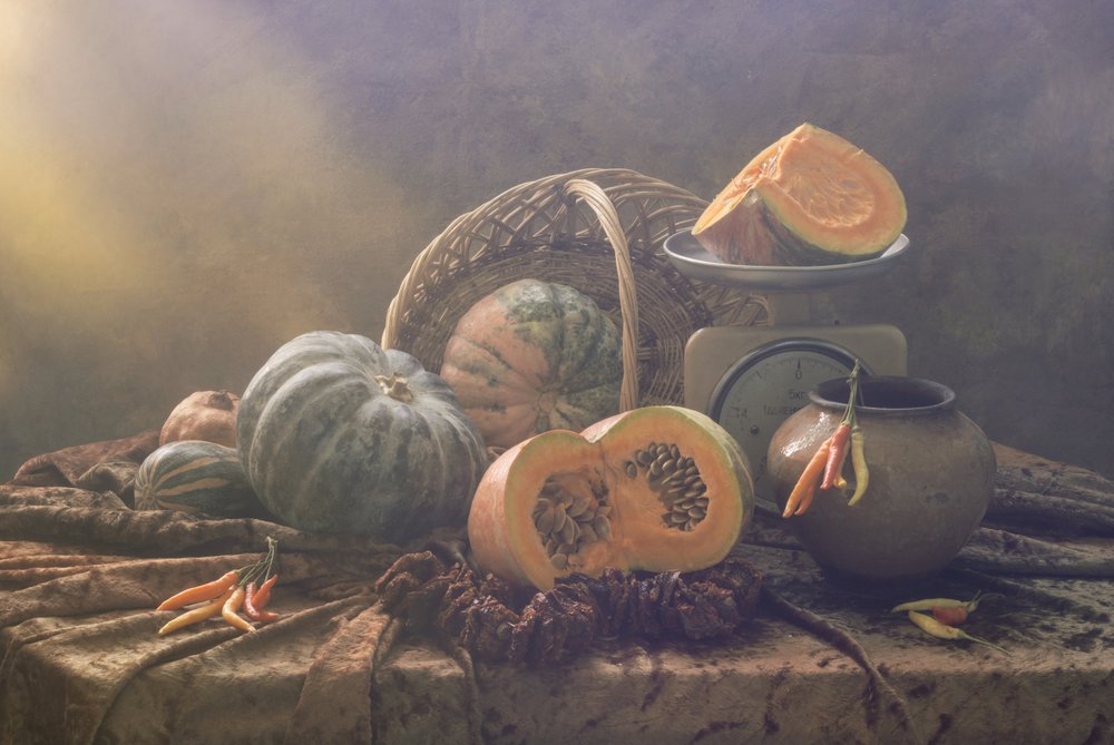 Naturaleza muerta de la cosecha de otoño de UstinaGreen