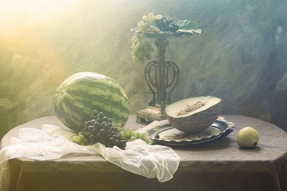 Naturaleza muerta con frutas de época de UstinaGreen