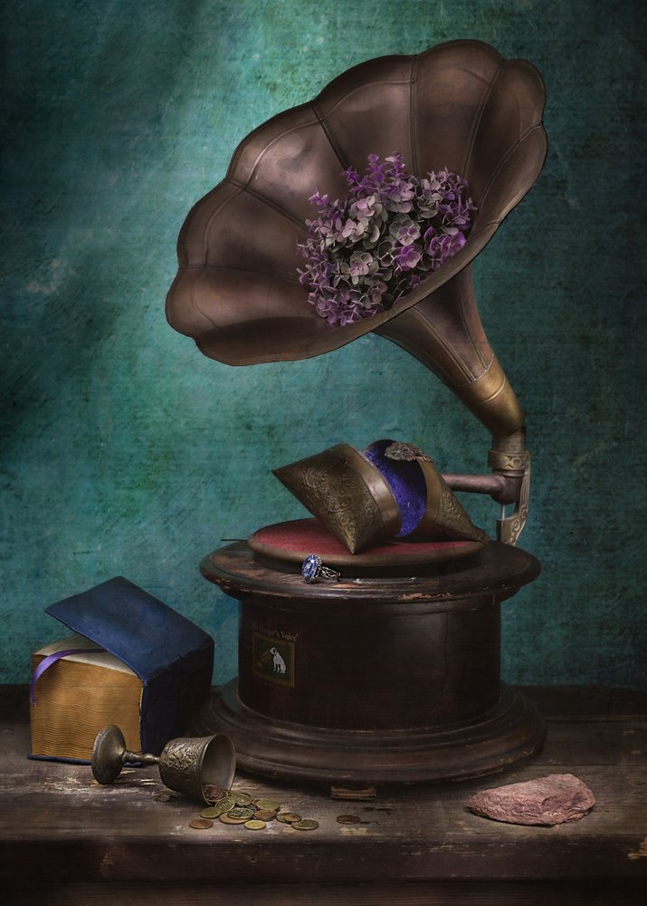 Gramófono vintage Moody de Vadim Kulinsky