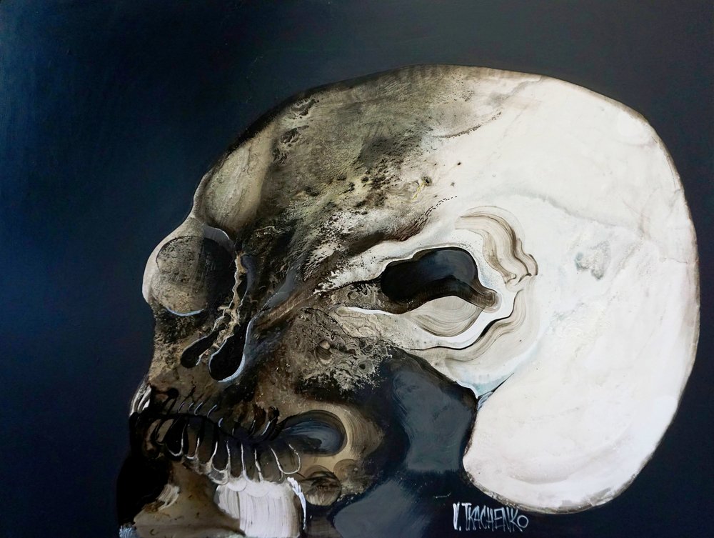 Calavera gótica abstracta de Victor Tkachenko