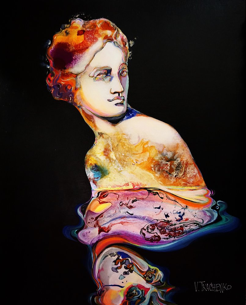 Estatua de fluidos vibrantes de Victor Tkachenko