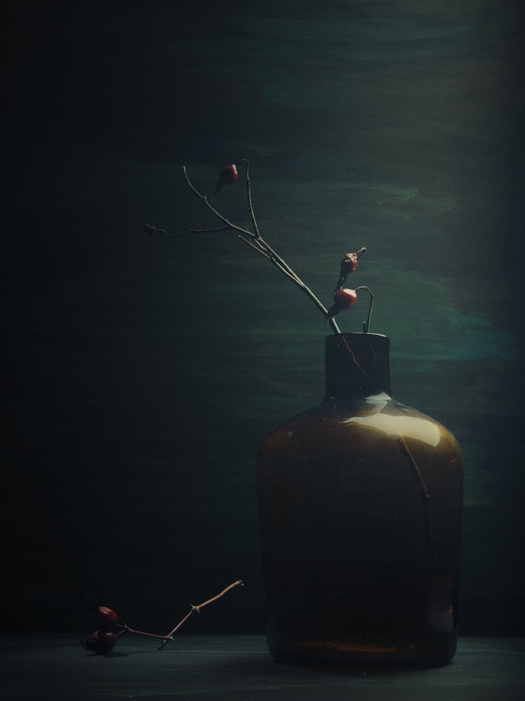Botella «Quiet Rose Hips» de Vladimir Pavlovskyy