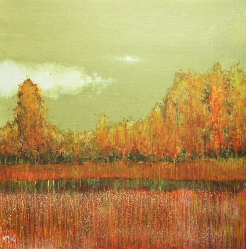 Reflejo de pantano otoñal de Wayne Sleeth