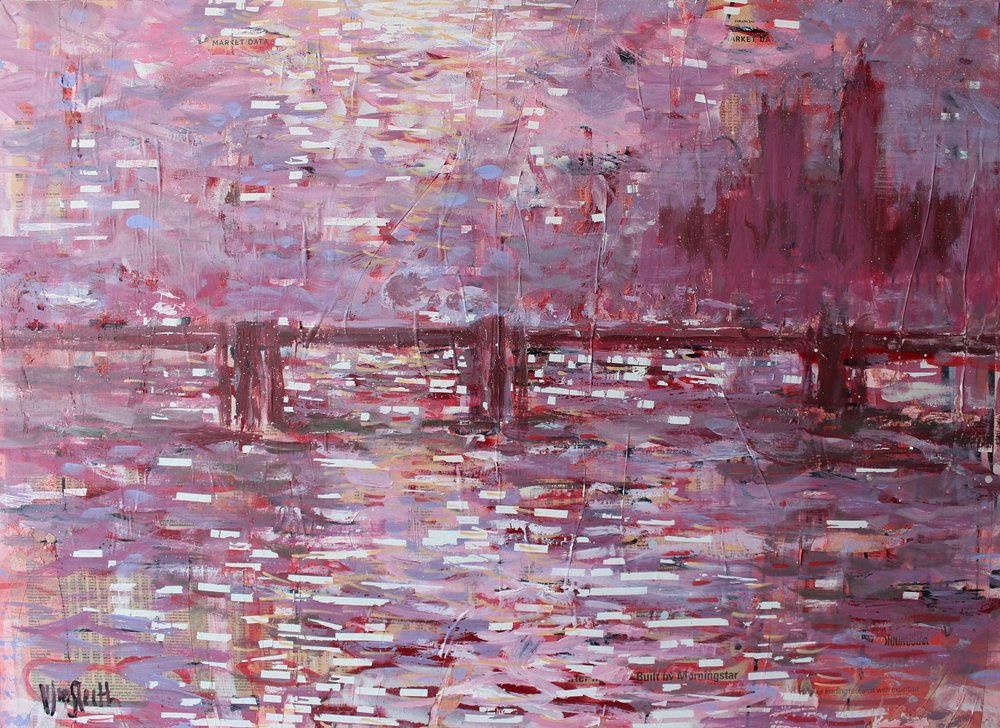 Reflejos de la ciudad rosa de Wayne Sleeth