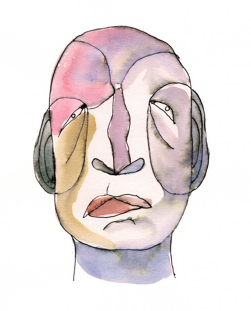 Rostro pensativo abstracto de Wildemar Doomgriever