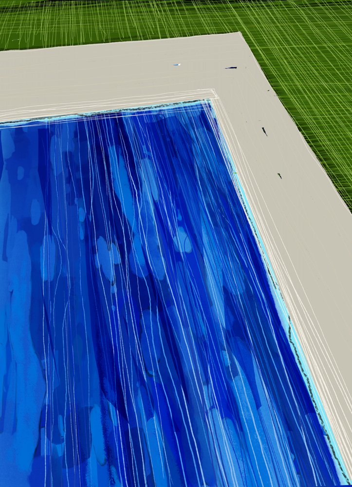 Líneas en el agua de la piscina de XHOZUCAN