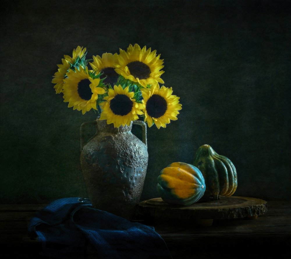 Girasoles y calabazas melancólicos de Yinan F.