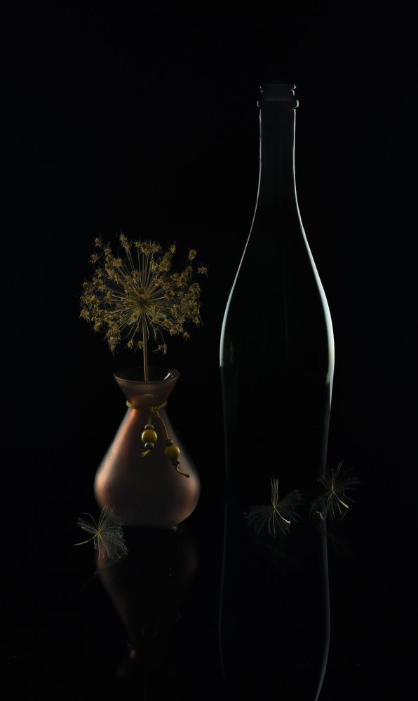 Elegante naturaleza muerta en tonos oscuros de Yuanwei Zuo APA