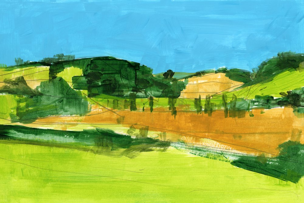 Vista abstracta del campo de cartissi