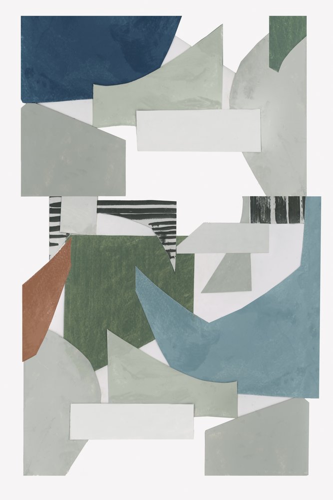 Collage geométrico abstracto de cartissi