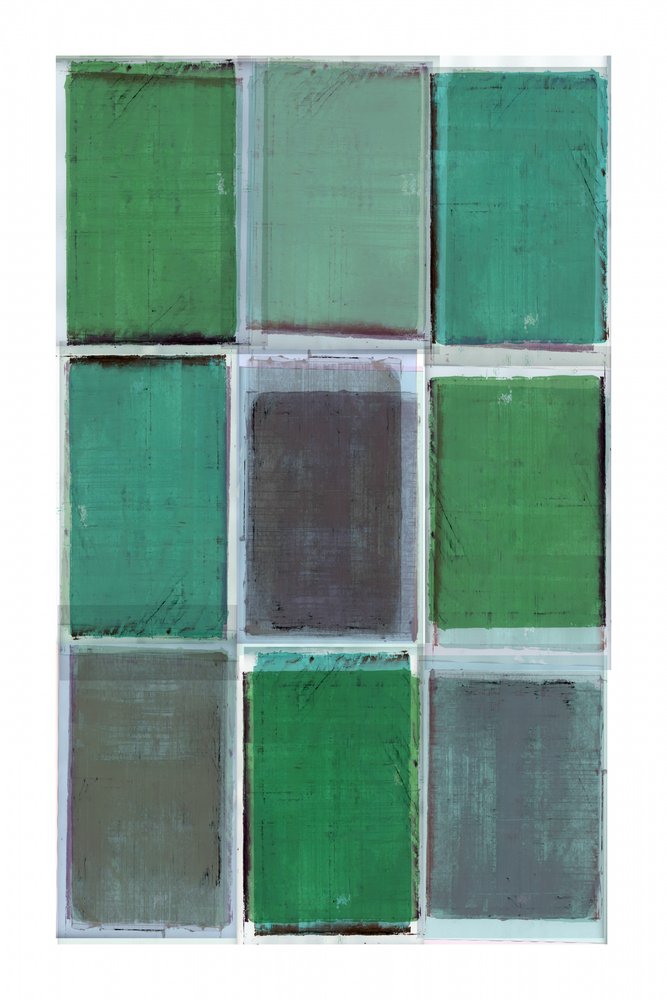 Capas verdes abstractas de cartissi