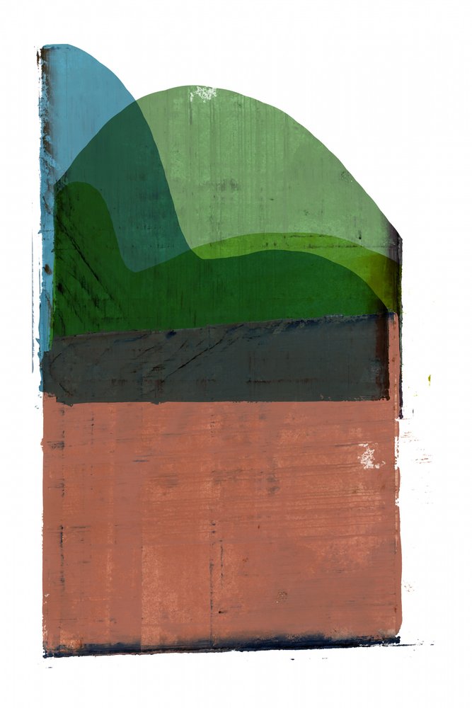 Paisaje abstracto en capas de cartissi