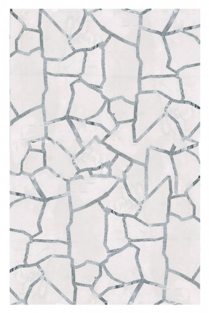 Mosaico abstracto en plata de cartissi