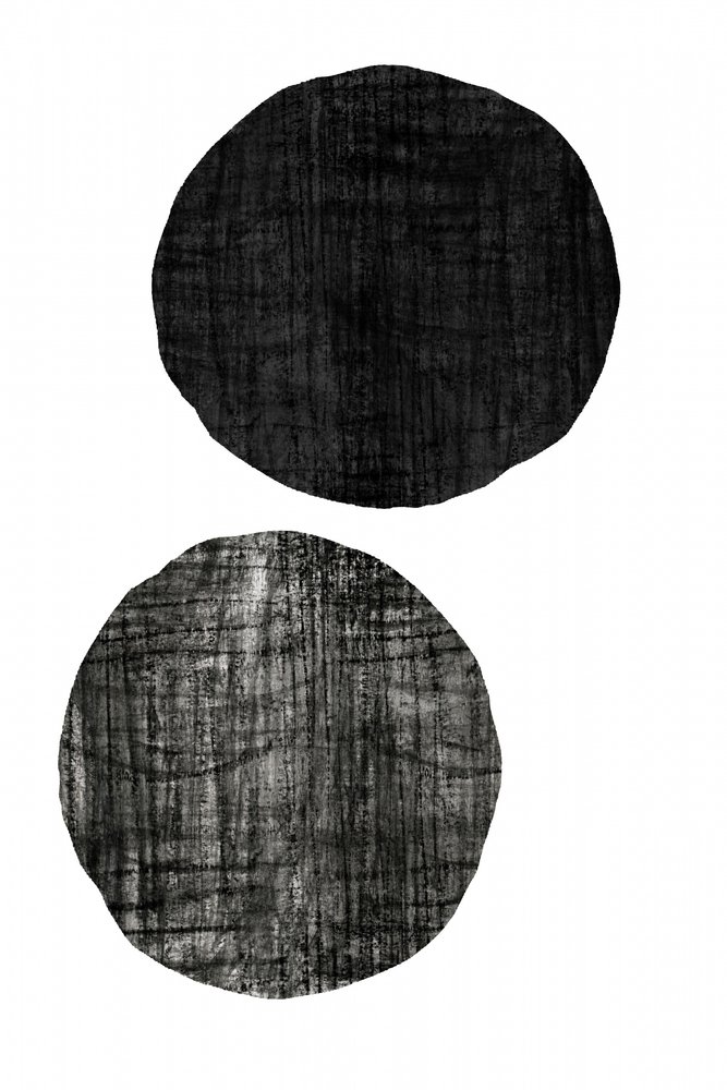 Círculos abstractos con textura de cartissi
