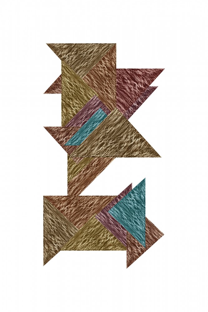 Rompecabezas abstracto con textura de cartissi