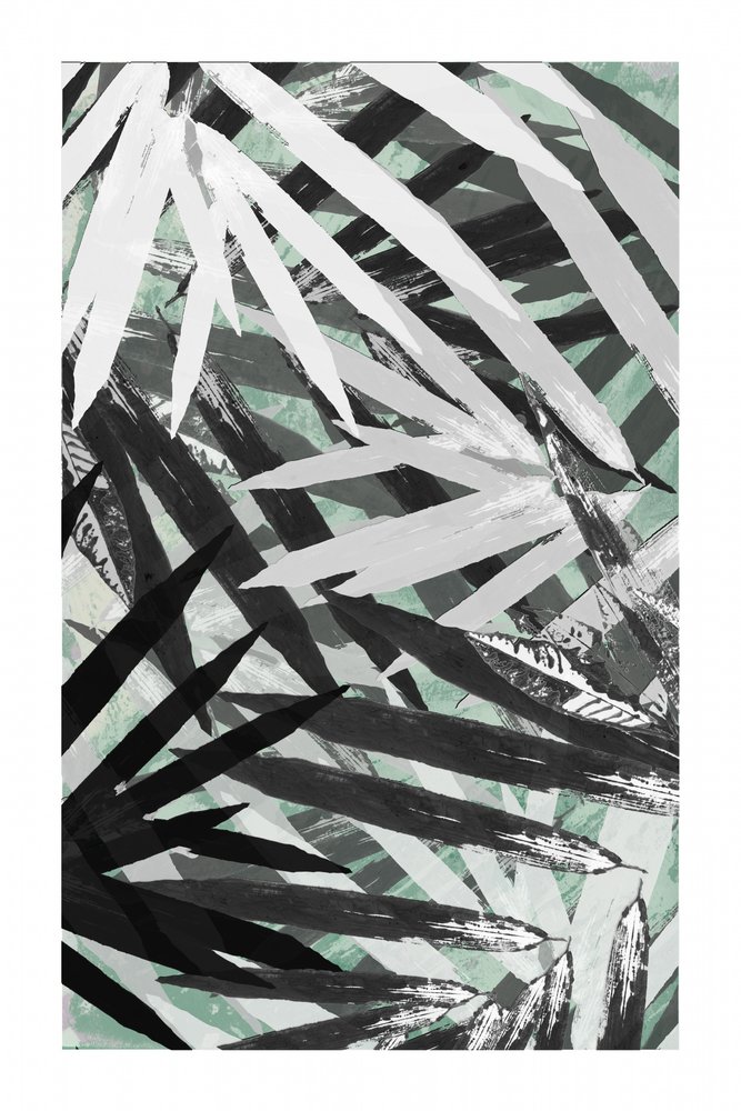 Follaje tropical abstracto de cartissi