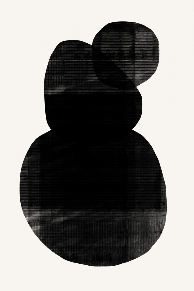 Formas abstractas negras de cartissi