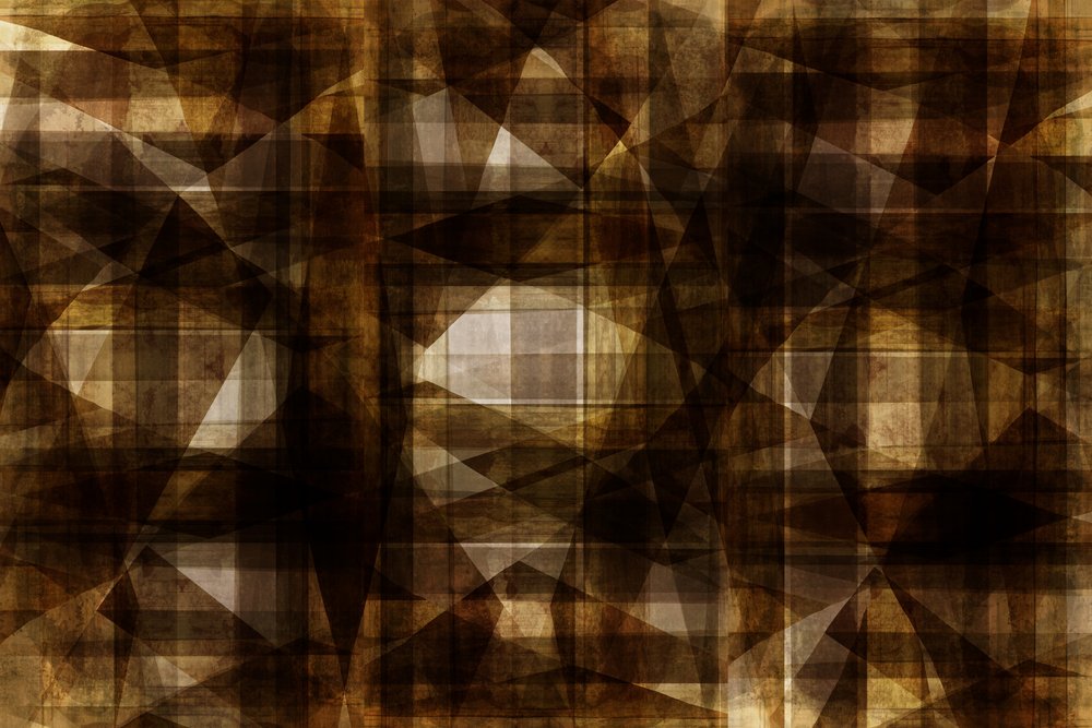 Geometría con textura marrón de cartissi