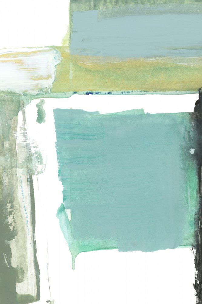 Verde turquesa sereno, abstracto de cartissi