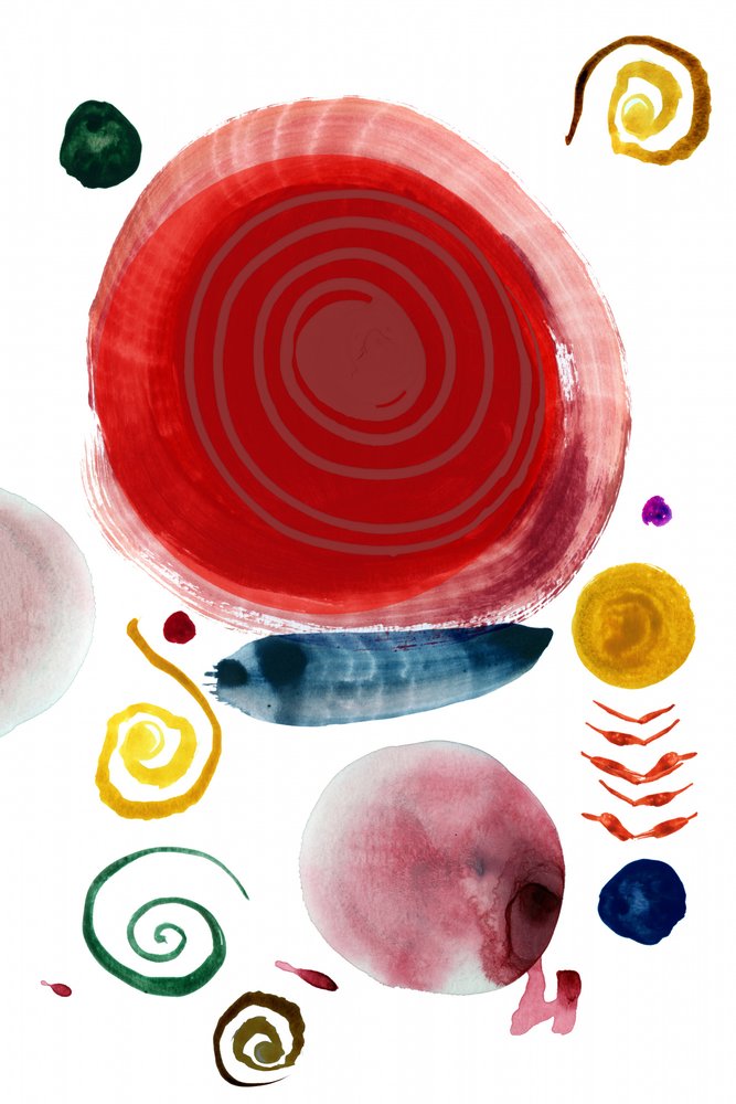 Formas abstractas y coloridas de cartissi