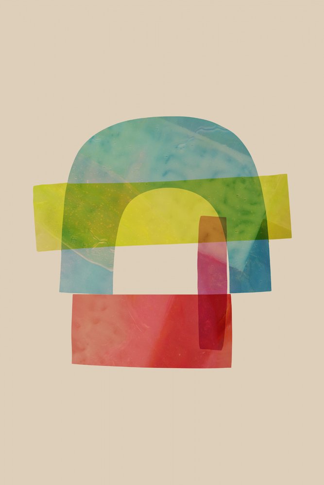 Formas abstractas de colores de cartissi