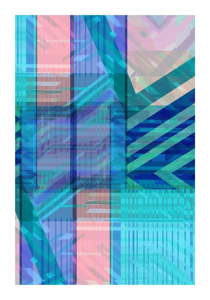 Abstracto geométrico colorido de cartissi