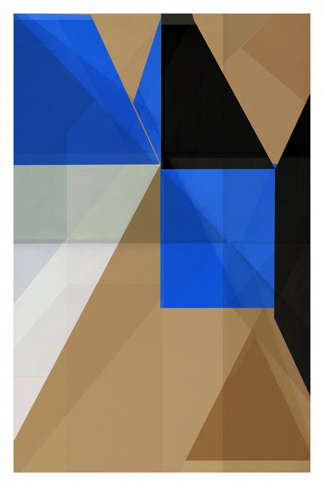 Geometría abstracta azul nítida de cartissi