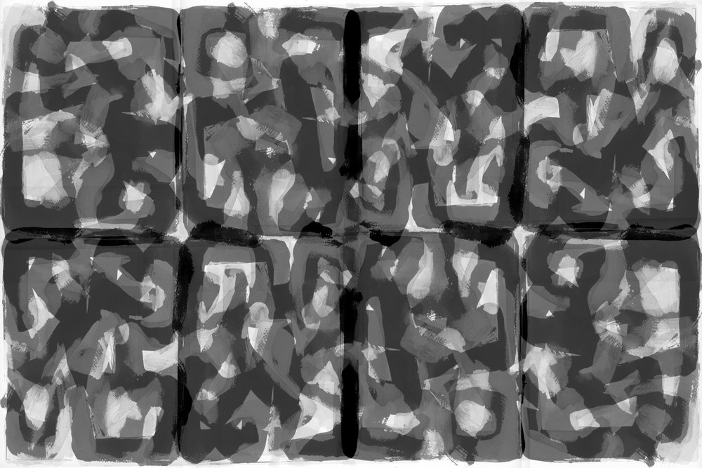 Motivos en gris oscuro de cartissi