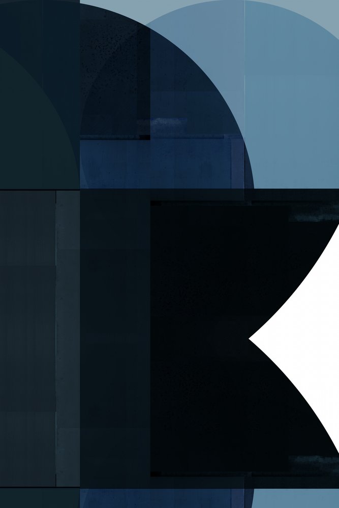 Arcos geométricos azul oscuro de cartissi