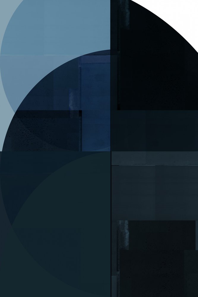 Geometría azul profundo de cartissi