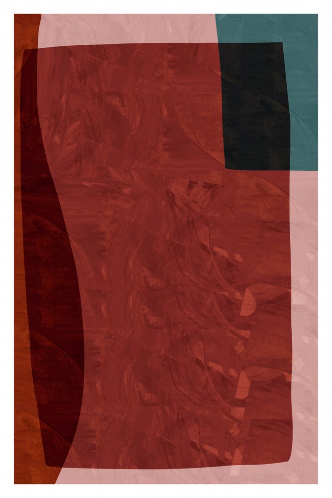 Capas abstractas en rojo intenso de cartissi
