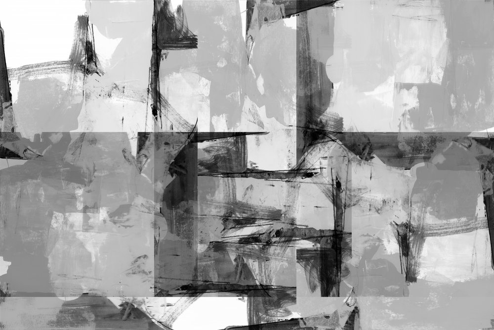 Abstracto dinámico en escala de grises de cartissi