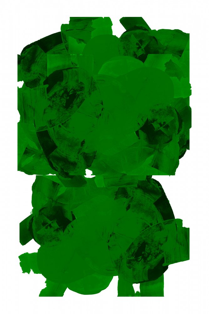 Formas abstractas verdes dinámicas de cartissi