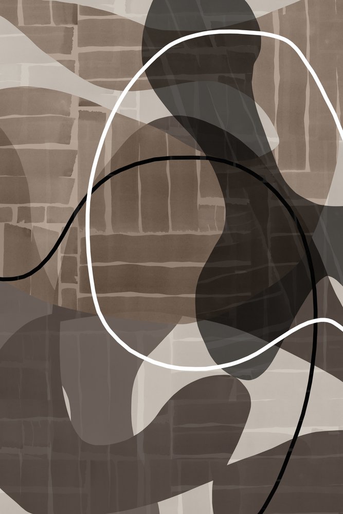Curvas abstractas con tonos terrosos de cartissi
