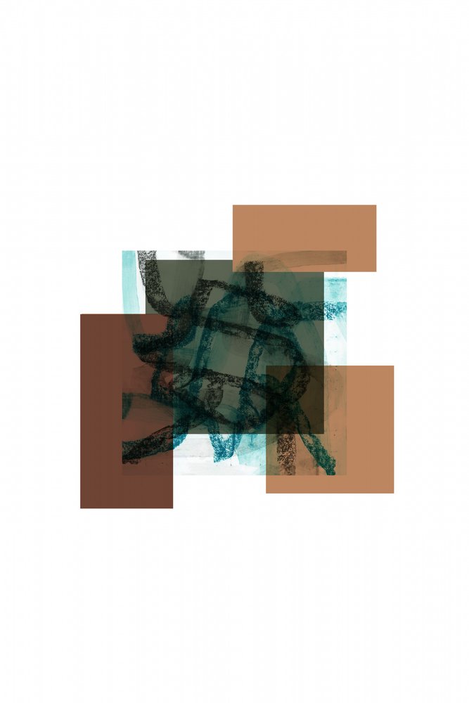 Geometría abstracta con tonos terrosos de cartissi