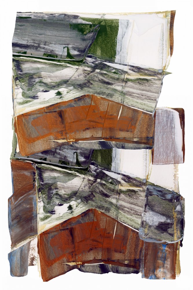 Paisaje abstracto con tonos terrosos de cartissi
