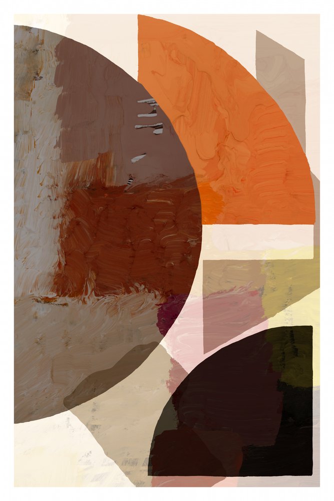 Formas abstractas con tonos terrosos de cartissi