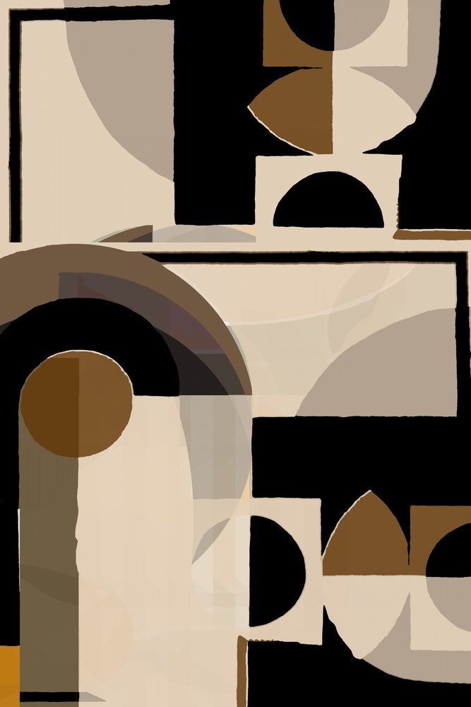Abstracción geométrica terrosa de cartissi