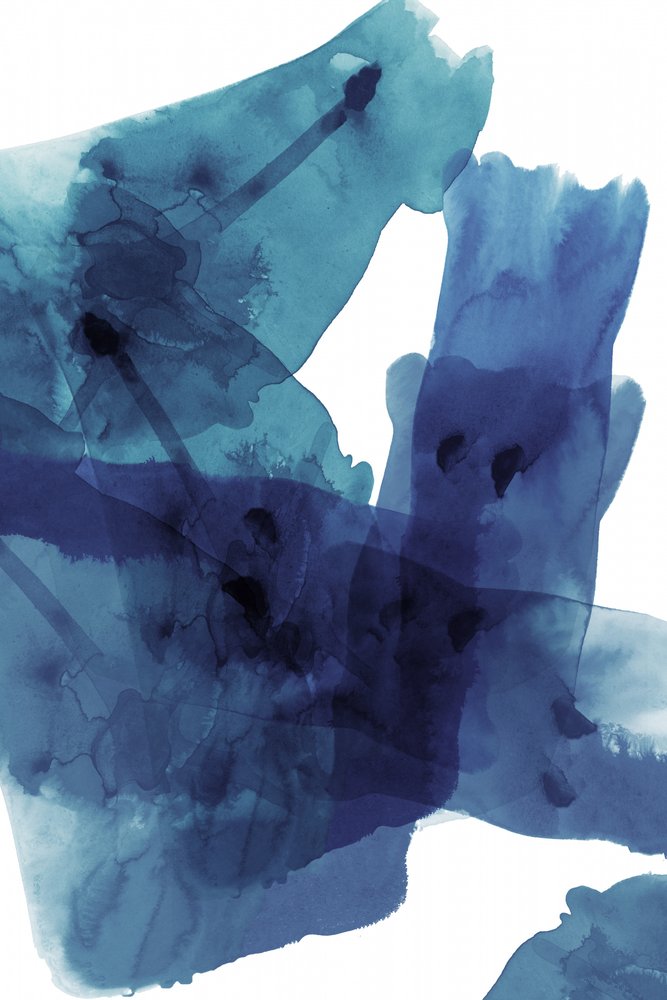 Lavado abstracto azul fluido de cartissi